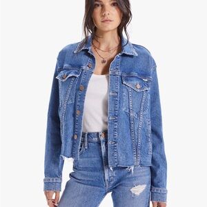 NWOT MOTHER The Cut Drifter Jean jacket - Bloom and Doom, size small